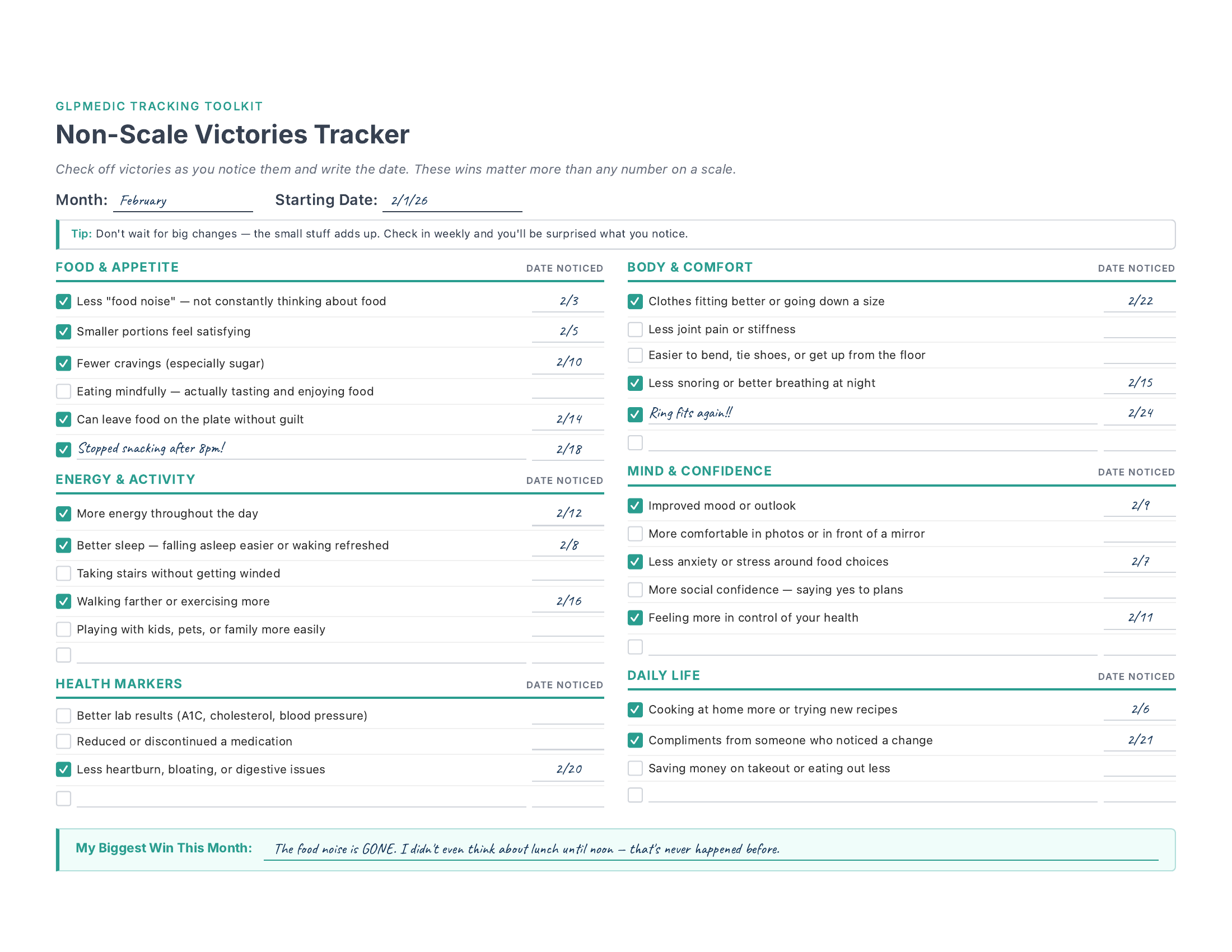 Non-Scale Victories Tracker preview